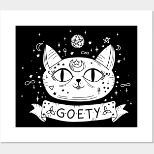 Gothic cat Posters and Art